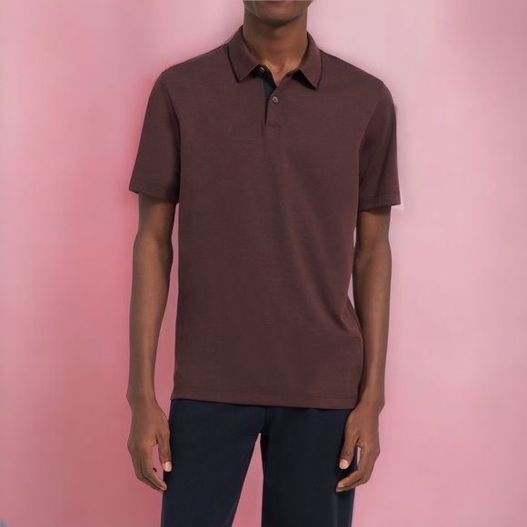 Theory Men’s Standard Polo Shirt in Piqué Cotton Large - Picture 4 of 4